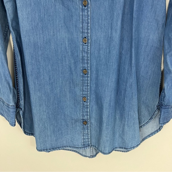 Anthropologie Holding Horses Murelet Chambray Buttondown Tunic NWT 2 - Picture 5 of 9